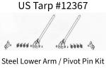 US Tarp 12367 Lower Arm Set for 4-Spring Steel System